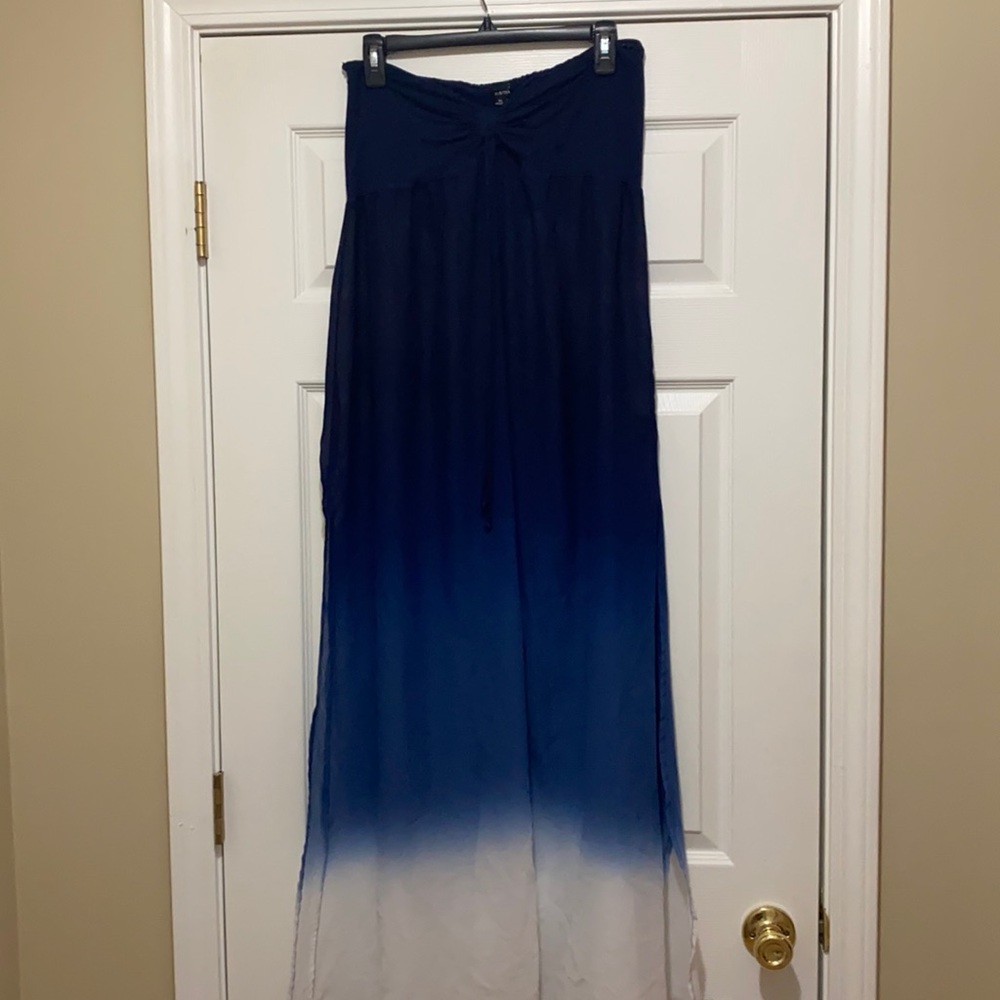 Flowy sheer beach cover up